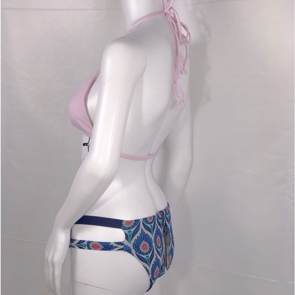 Tavik Lilac Triangle Dbl String Halter Bikini Top - Picture 11 of 14